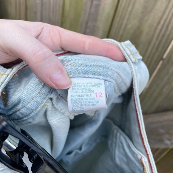 NWT Tommy Hilfiger Light Wash Denim Paperbag Waist Mini Skirt - Picture 8 of 8